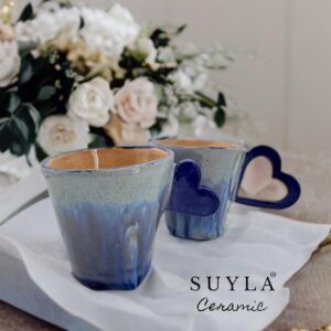 BAHAMA El Yapımı 2'li Seramik Kupa