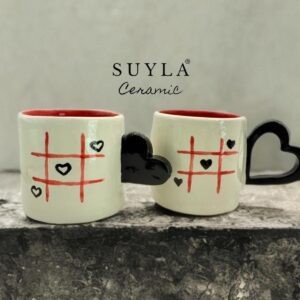 XOX El Yapımı 2’li Seramik Kupa